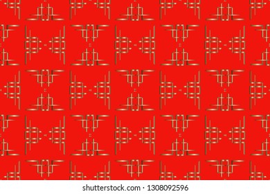 Decorative ornament, creative background, three-dimensionael pattern, illustrations, Wallpaper. Abstract texture. Traditional ethnic ornament for your dsign. Volumetric metal mosaic.  
