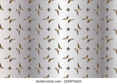 Decorative ornament, creative background, three-dimensionael pattern, illustrations, Wallpaper. Abstract texture. Traditional ethnic ornament for your dsign. Volumetric metal mosaic.  