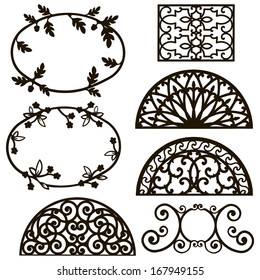 Decorative ornament for design works. Vector illustration.
