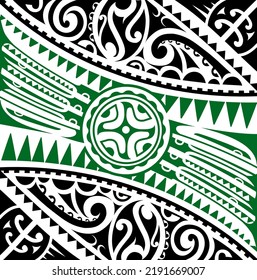 Decorative ornament with ethnic style elements