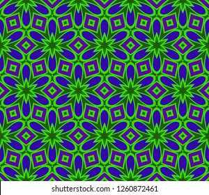 Decorative Ornament With Floral Pattern. Seamless. Vector illustration.