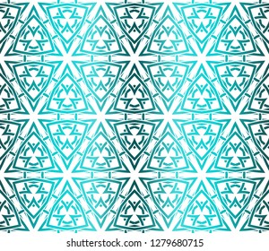 Decorative Ornament With Floral Pattern. Seamless. Vector illustration.