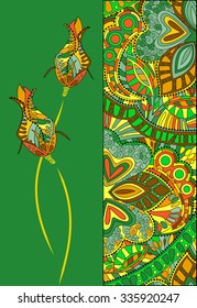 decorative ornament with flowers