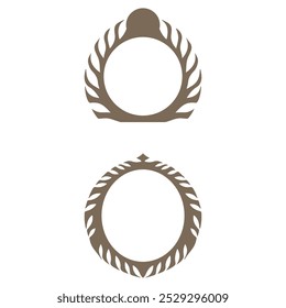 Decorative ornament frame design set