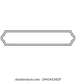 Decorative ornament frame icon shape outline element