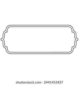 Decorative ornament frame icon shape outline element