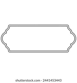 Decorative ornament frame icon shape outline element