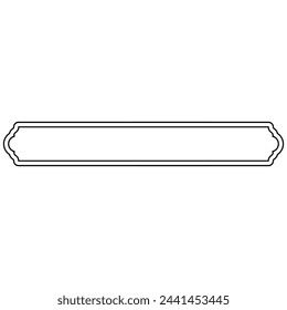 Decorative ornament frame icon shape outline element