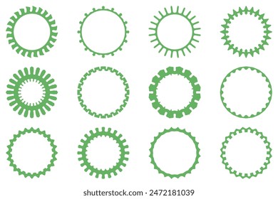 Decorative ornament frame set design
