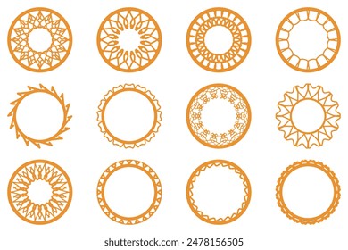 Decorative ornament frame set design