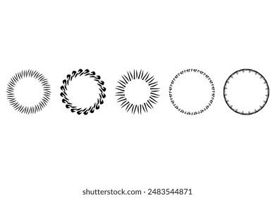 Decorative ornament frame set design