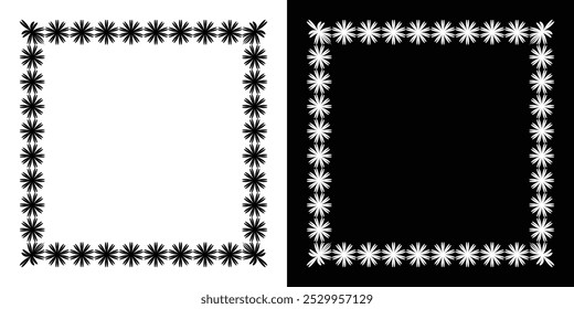 Decorative ornament frames set isolated background. Vector design