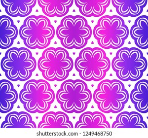 Decorative Ornament With Geometric Decoration. Seamless Pattern . For Print Bandanna, Shawl, Tablecloth, Fabric Fashion, Scarf, Design.