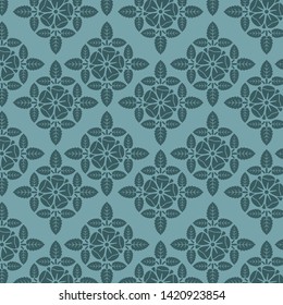 Decorative ornament, geometric elements for fabric, textile, web design, wrapping paper.