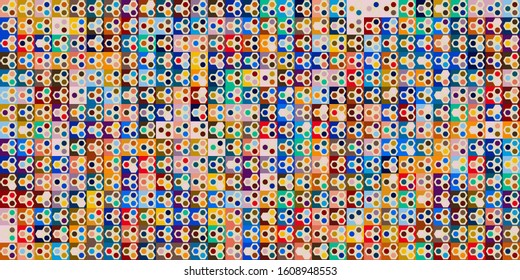 Decorative ornament of geometric shapes. Colorful geometric pattern background