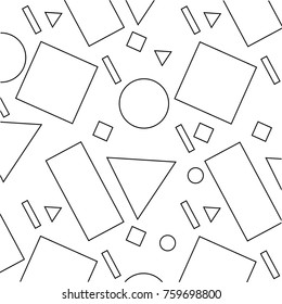 decorative ornament of geometric shapes pattern