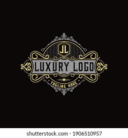 Decorative ornament luxury logo illustration 