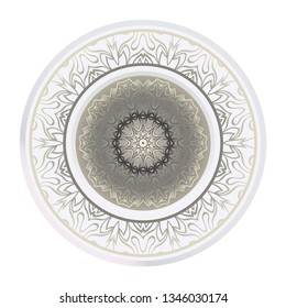 Decorative Ornament With Mandala. Home Decor Background. Vector Illustration. For Coloring Book, Greeting Card, Invitation, Tattoo. Anti-Stress Therapy Pattern