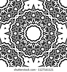 Decorative ornament Mandala. vector illustration. For fashion, print, sticker, icon.