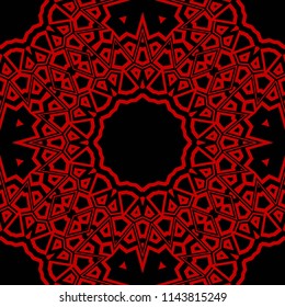 Decorative ornament Mandala. vector illustration. For fashion, print, sticker, icon.