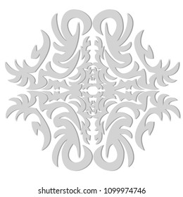 Decorative ornament on a white background. Detailed ornament. Vector illustration with decorative ornaments.
