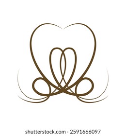 Decorative ornament on a white background. Vector image.