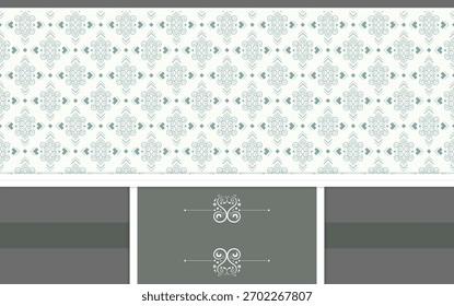 Decorative Ornament Pattern Invitation Background for Wedding and Celebration Design