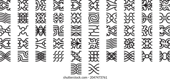 Decorative Ornament Patterns And Banners 