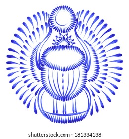 decorative ornament scarab beetle egypt