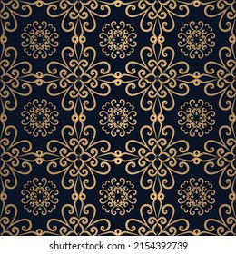 Decorative ornament seamless pattern background