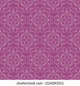 Decorative ornament seamless pattern background