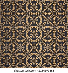 Decorative ornament seamless pattern background