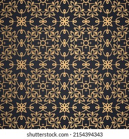 Decorative ornament seamless pattern background