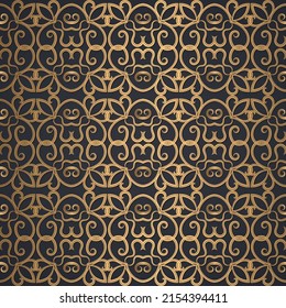 Decorative ornament seamless pattern background