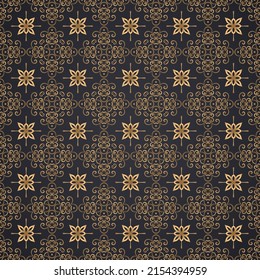 Decorative ornament seamless pattern background