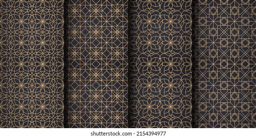 Decorative ornament seamless pattern background