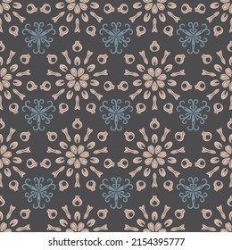 Decorative ornament seamless pattern background