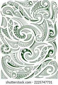 Decorative ornament in tribal art style