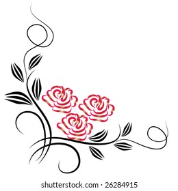 Decorative ornament for various design artwork