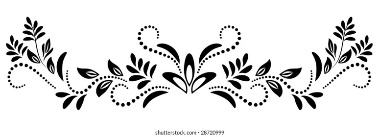 Decorative ornament for various design artwork