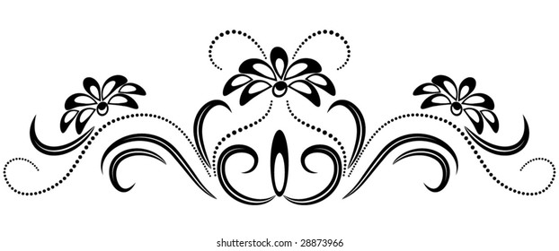 Decorative ornament for various design artwork
