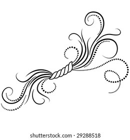 Decorative ornament for various design artwork
