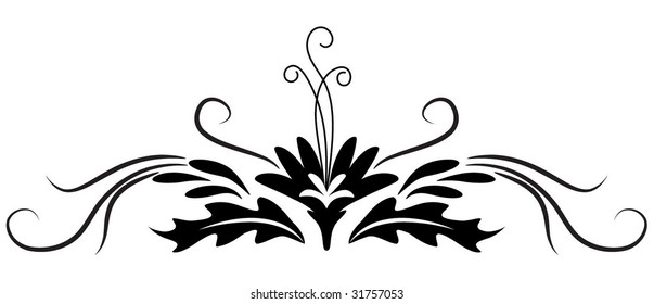 Decorative ornament for various design artwork