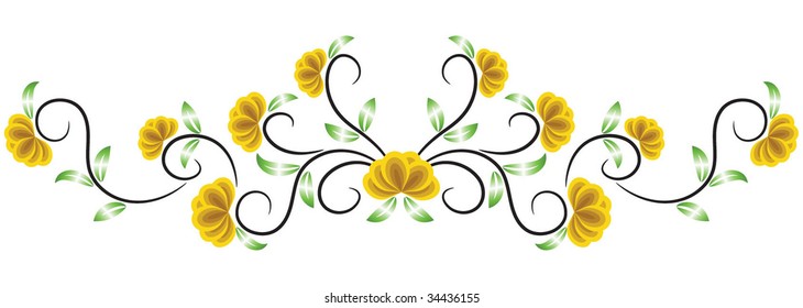 Decorative ornament for various design artwork