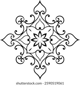 Decorative ornament in vector  art illustration  