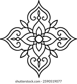 Decorative ornament in vector  art illustration  