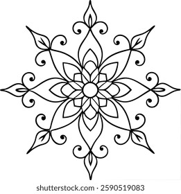 Decorative ornament in vector  art illustration  