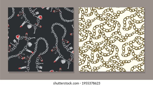 Decorative ornament, watercolor elements for fabric, textile, web design, wrapping paper. 