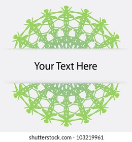 Decorative ornamental background vector illustration