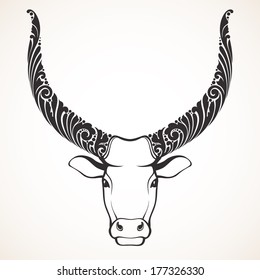 Decorative ornamental buffalo